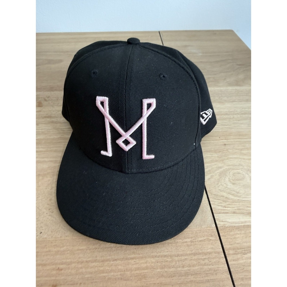 New‎ Era 9FIFTY Inter Miami CF Snapback Hat Black Pink MLS Adjustable Cap Script